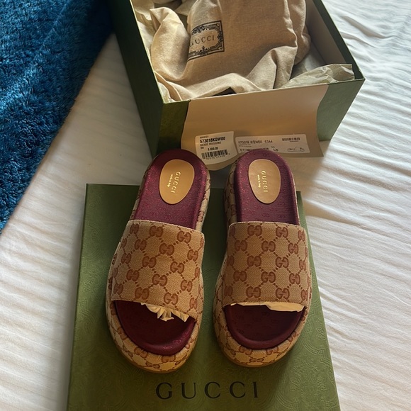 Authentic Gucci Platform slide. Size 8 - Picture 6 of 8